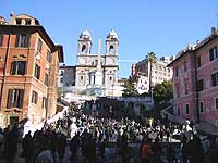 The steps at Piazza di Spagna