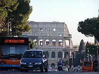 On the way to the colosseum