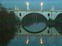 A bridge at dawn in Roma